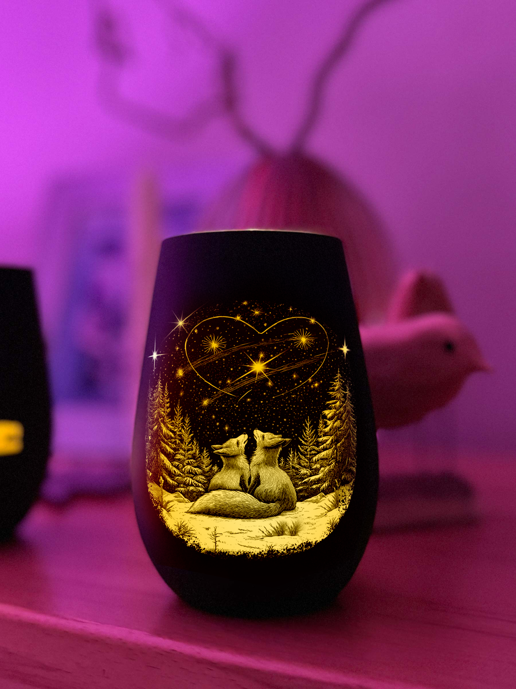 LaserArt Nachtfüchse 02